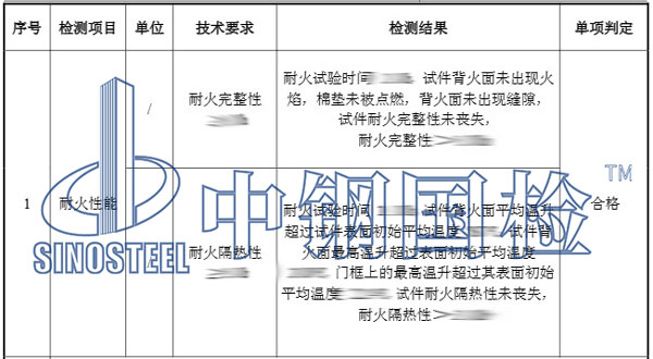 防火隔斷檢測(cè)項(xiàng)目結(jié)果