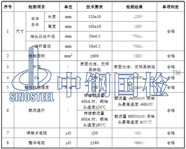 雜散電流檢測項目結(jié)果
