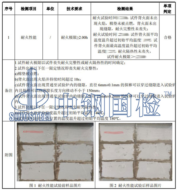 耐火磚檢測(cè)項(xiàng)目結(jié)果