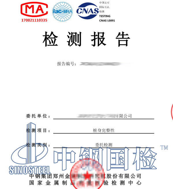 管樁檢測報告