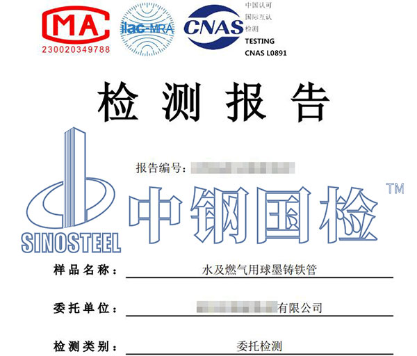 球墨鑄鐵件檢測報(bào)告