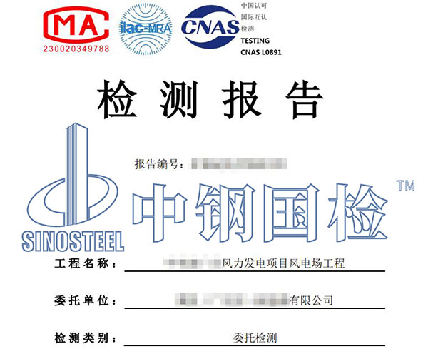 風(fēng)電項目質(zhì)量檢測報告